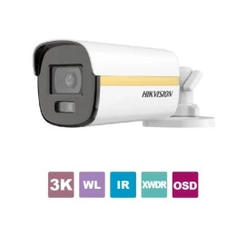 Κάμερα Bullet Hikvision DS-2CE12KF3T-LE(2.8MM) HDTVI 3K εξωτερικού χ΄ωρου με λευκό & υπέρυθρο φωτισμό εμβέλεια έως 40m