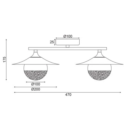 Επίτοιχο φωτιστικό 2ΧG9 20x47x18cm μεταλλικό με γυαλί σε μαύρο χρώμα με ορειχάλκινες λεπτομέρειες Επίτοιχο φωτιστικό 2ΧG9 20x47x18cm μεταλλικό με γυαλί σε μαύρο χρώμα με ορειχάλκινες λεπτομέρειες