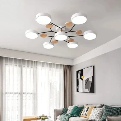 Φωτιστικό οροφής LED POWERTECH HLL-0046 84W ενδιάμεσο φως 4000k 6700lm 7x Φ18cm λευκό
