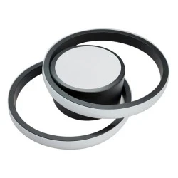 LED φωτιστικό οροφής POWERTECH HLL-0085 32W ενδιάμεσο φως 4000k 2800lm 27x21cm μαύρο