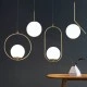 Φωτιστικό κρεμαστόPOWERTECH HLL-0094 με ντουί E27 Φ20 χρυσό μεταλλικό