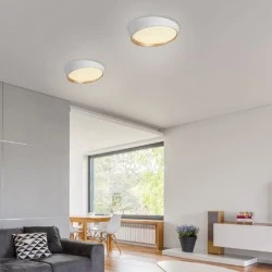 Φωτιστικό οροφής LED 32W CCT με επιλογή απόχρωσης φωτός 2500lm λευκό χρώμα Φ40x13cm IP20