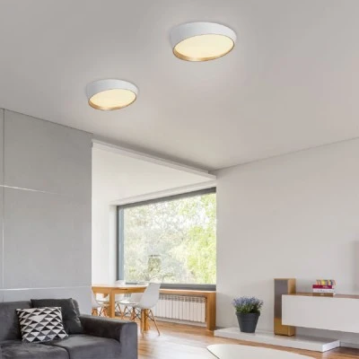 Φωτιστικό οροφής LED 32W CCT με επιλογή απόχρωσης φωτός 2500lm λευκό χρώμα Φ40x13cm IP20 Φωτιστικό οροφής LED 32W CCT με επιλογή απόχρωσης φωτός 2500lm λευκό χρώμα Φ40x13cm IP20