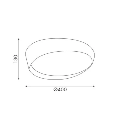 Φωτιστικό οροφής LED 32W CCT με επιλογή απόχρωσης φωτός 2500lm λευκό χρώμα Φ40x13cm IP20 Φωτιστικό οροφής LED 32W CCT με επιλογή απόχρωσης φωτός 2500lm λευκό χρώμα Φ40x13cm IP20