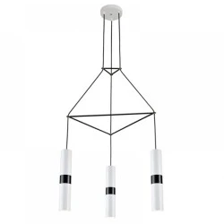 Κρεμαστό φωτιστικό 3XGU10 56x49xh150cm λευκό μεταλλικό