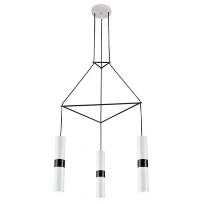 Κρεμαστό φωτιστικό 3XGU10 56x49xh150cm λευκό μεταλλικό Κρεμαστό φωτιστικό 3XGU10 56x49xh150cm λευκό μεταλλικό