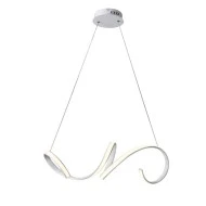 Κρεμαστό φωτιστικό LED CLEO 40W 3000k θερμό λευκό φως 2400lm λευκό αλουμινίου 64x22xh120cm