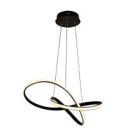 Κρεμαστό φωτιστικό LED GORDIUS 48W 3000k θερμό λευκό φως 2880lm 48x44xh120cm μαύρο αλουμινίου