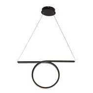 Κρεμαστό φωτιστικό LED ZERO 32W 3000k θερμό λευκό φως 1920lm 64x17xh120cm μαύρο αλουμινίου