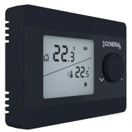 Θερμοστάτης χώρου GENERAL HT-250S-TPI BLACK τεχνητής νοημοσύνης με backlight φωτιζόμενη οθόνη