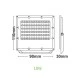 Προβολέας LED 10W θερμό χρώμα φωτός 1140lm 220-240VAC αλουμινίου μαύρο χρώμα 110x90x30mm IP65