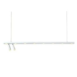 Κρεμαστό LED COB φωτιστικό MAGNETO 30W λευκό αλουμινίου 120x4xh139cm 3000k θερμό φως 2700lm