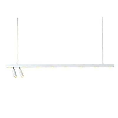 Κρεμαστό LED COB φωτιστικό MAGNETO 30W λευκό αλουμινίου 120x4xh139cm 3000k θερμό φως 2700lm