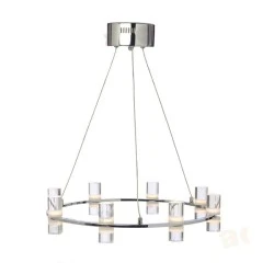 Κρεμαστό φωτιστικό LED2835 IONIAN 32W 2880lm χρώμιο αλουμινίου 3000k θερμό λευκό φως