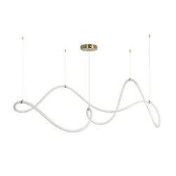 Κρεμαστό φωτιστικό οροφής LED kelvo® GLOW 65W 6500lm 360° AC 220-240V IP20 ρυθμιζόμενο λευκό CCT με χειριστήριο από 2700K έως 6000K ντιμμαριζόμενο σατινέ χρυσό βούρτσας 150x70x90cm Κρεμαστό φωτιστικό οροφής LED kelvo® GLOW 65W 6500lm 360° AC 220-240V IP20 ρυθμιζόμενο λευκό CCT με χειριστήριο από 2700K έως 6000K ντιμμαριζόμενο σατινέ χρυσό βούρτσας 150x70x90cm