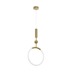 Κρεμαστό φωτιστικό οροφής LED kelvo® GLOW 18W 1800lm 360° AC 220-240V IP20 ρυθμιζόμενο λευκό CCT με On/Off 2700K/4500K/6000K χρυσό πλατίνα 30x6x60cm