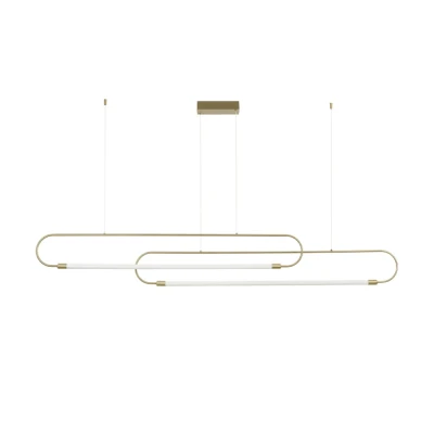 Κρεμαστό φωτιστικό οροφής LED kelvo® GLOW 28W 2800lm 360° AC 220-240V IP20 ρυθμιζόμενο λευκό CCT με χειριστήριο από 2700K έως 6000K ντιμμable χρυσό 167x7x24cm Κρεμαστό φωτιστικό οροφής LED kelvo® GLOW 28W 2800lm 360° AC 220-240V IP20 ρυθμιζόμενο λευκό CCT με χειριστήριο από 2700K έως 6000K ντιμμable χρυσό 167x7x24cm