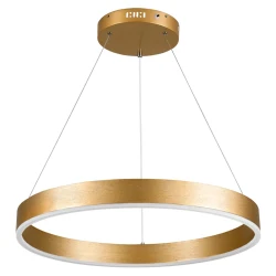 Κρεμαστό φωτιστικό οροφής LED kelvo® VENOM 45W 4500lm 120° AC 220-240V IP20 ρυθμιζόμενο λευκό CCT με χειριστήριο από 2700K έως 6000K ντιμαριζόμενο χρυσό πλατίνα 60x60x6.5cm