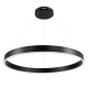 Κρεμαστό φωτιστικό οροφής LED kelvo® VENOM 67W 6700lm 120° AC 220-240V IP20 ρυθμιζόμενο λευκό CCT με χειριστήριο από 2700K έως 6000K ντιμμαριζόμενο μαύρο ματ 80x80x6.5cm