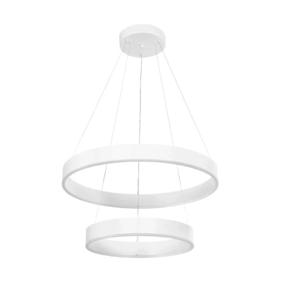 Κρεμαστό φωτιστικό οροφής LED kelvo® VENOM 75W 7500lm 120° AC 220-240V IP20 ρυθμιζόμενο λευκό CCT με χειριστήριο από 2700K έως 6000K ντιμμΑριζόμενο λευκό ματ 60x60x40cm