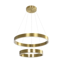 Κρεμαστό φωτιστικό οροφής LED kelvo® VENOM 75W 7500lm 120° AC 220-240V IP20 ρυθμιζόμενο λευκό CCT με χειριστήριο από 2700K έως 6000K ντιμμαριζόμενο LUMILEDs SMD χρυσό πλατίνα 60x60x40cm KLV-101-0198