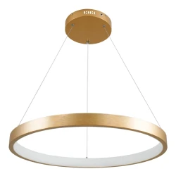 Κρεμαστό φωτιστικό οροφής LED kelvo® NEMESIS 45W 4500lm 180° AC 220-240V IP20 ρυθμιζόμενο λευκό CCT με χειριστήριο από 2700K έως 6000K ντιμαριζόμενο χρυσό πλατίνα 60x60x4cm KLV-101-0210