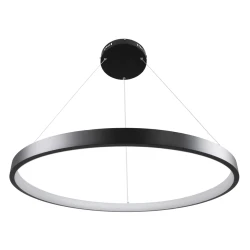 Κρεμαστό φωτιστικό οροφής LED kelvo® NEMESIS 67W 6700lm 180° AC 220-240V IP20 ρυθμιζόμενο λευκό CCT με χειριστήριο από 2700K έως 6000K ντιμμαριζόμενο μαύρο ματ 80x80x4cm