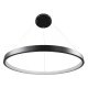 Κρεμαστό φωτιστικό οροφής LED kelvo® NEMESIS 67W 6700lm 180° AC 220-240V IP20 ρυθμιζόμενο λευκό CCT με χειριστήριο από 2700K έως 6000K ντιμμαριζόμενο μαύρο ματ 80x80x4cm