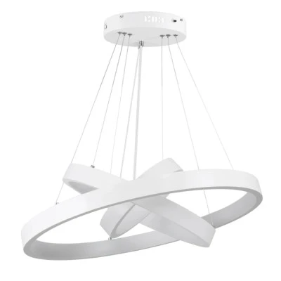 Κρεμαστό φωτιστικό οροφής LED kelvo® NEMESIS 100W 10000lm 180° AC 220-240V IP20 ρυθμιζόμενο λευκό CCT με χειριστήριο από 2700K έως 6000K ντιμμαριζόμενο λευκό ματ 60x60x60cm KLV-101-0218-V2