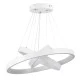 Κρεμαστό φωτιστικό οροφής LED kelvo® NEMESIS 100W 10000lm 180° AC 220-240V IP20 ρυθμιζόμενο λευκό CCT με χειριστήριο από 2700K έως 6000K ντιμμαριζόμενο λευκό ματ 60x60x60cm KLV-101-0218-V2