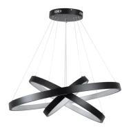 Κρεμαστό φωτιστικό οροφής LED kelvo® NEMESIS 120W 12000lm 180° AC 220-240V IP20 ρυθμιζόμενο λευκό CCT με χειριστήριο από 2700K έως 6000K ντιμαριζόμενο μαύρο ματ 80x80x80cm