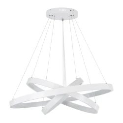 Κρεμαστό φωτιστικό οροφής LED kelvo® NEMESIS 120W 12000lm 180° AC 220-240V IP20 ρυθμιζόμενο λευκό CCT με χειριστήριο από 2700K έως 6000K ντιμμαριζόμενο λευκό ματ 80x80x80cm