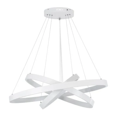 Κρεμαστό φωτιστικό οροφής LED kelvo® NEMESIS 120W 12000lm 180° AC 220-240V IP20 ρυθμιζόμενο λευκό CCT με χειριστήριο από 2700K έως 6000K ντιμμαριζόμενο λευκό ματ 80x80x80cm