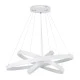 Κρεμαστό φωτιστικό οροφής LED kelvo® NEMESIS 120W 12000lm 180° AC 220-240V IP20 ρυθμιζόμενο λευκό CCT με χειριστήριο από 2700K έως 6000K ντιμμαριζόμενο λευκό ματ 80x80x80cm