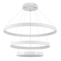 Κρεμαστό φωτιστικό οροφής LED kelvo® NEMESIS 120W 12000lm 180° AC 220-240V IP20 ρυθμιζόμενο λευκό CCT με χειριστήριο από 2700K έως 6000K ντιμμαριζόμενο λευκό ματ 80x80x80cm KLV-101-0221