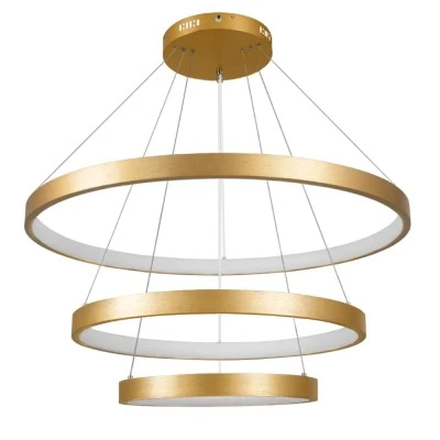Κρεμαστό φωτιστικό οροφής LED kelvo® NEMESIS 120W 12000lm 180° AC 220-240V IP20 ρυθμιζόμενο λευκό CCT με χειριστήριο από 2700K έως 6000K ντιμμαριζόμενο χρυσό πλατίνα 80x80x80cm KLV-101-0222