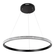 Κρεμαστό φωτιστικό οροφής LED kelvo® DIAMOND 45W 4500lm 180° AC 220-240V IP20 ρυθμιζόμενο λευκό CCT με χειριστήριο από 2700K έως 6000K ντιμμαριζόμενο μαύρο ματ 60x60x3cm