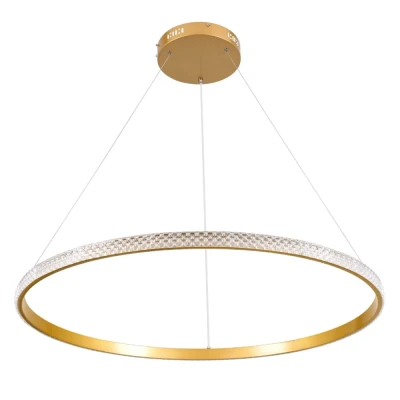 Κρεμαστό φωτιστικό οροφής LED kelvo® DIAMOND 67W 6700lm 180° AC 220-240V IP20 ρυθμιζόμενο λευκό CCT με χειριστήριο από 2700K έως 6000K ντιμμαριζόμενο χρυσό πλατίνα 80x80x3cm