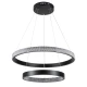 Κρεμαστό φωτιστικό οροφής LED kelvo® DIAMOND 75W 7500lm 360° AC 220-240V IP20 ρυθμιζόμενο λευκό CCT με χειριστήριο από 2700K έως 6000K ντιμμαριζόμενο μαύρο ματ 60x60x40cm