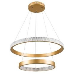 Κρεμαστό φωτιστικό οροφής LED kelvo® DIAMOND 75W 7500lm 360° AC 220-240V IP20 ρυθμιζόμενο λευκό CCT με χειριστήριο από 2700K έως 6000K ντιμαριζόμενο χρυσό 60x60x40cm Κρεμαστό φωτιστικό οροφής LED kelvo® DIAMOND 75W 7500lm 360° AC 220-240V IP20 ρυθμιζόμενο λευκό CCT με χειριστήριο από 2700K έως 6000K ντιμαριζόμενο χρυσό 60x60x40cm