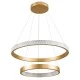 Κρεμαστό φωτιστικό οροφής LED kelvo® DIAMOND 75W 7500lm 360° AC 220-240V IP20 ρυθμιζόμενο λευκό CCT με χειριστήριο από 2700K έως 6000K ντιμαριζόμενο χρυσό 60x60x40cm