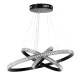 Κρεμαστό φωτιστικό οροφής LED kelvo® DIAMOND 100W 10000lm 180° AC 220-240V IP20 ρυθμιζόμενο λευκό CCT με χειριστήριο από 2700K έως 6000K ντιμμαριζόμενο μαύρο ματ 60x60x60cm