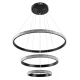 kelvo® DIAMOND KLV-101-0237 Κρεμαστό Φωτιστικό Οροφής LED 100W 10000lm 180° AC 220-240V IP20 Ρυθμιζόμενο Λευκό CCT με Χειριστήριο από 2700K έως 6000K Dimmable - Lumileds SMD Chip - Μαύρο Ματ - Μ60 x Π60 x Υ60cm - 3 Χρόνια Εγγύηση