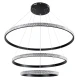 Κρεμαστό φωτιστικό οροφής LED kelvo® DIAMOND 120W 12000lm 180° AC 220-240V IP20 ρυθμιζόμενο λευκό CCT με χειριστήριο από 2700K έως 6000K ντιμμαριζόμενο μαύρο ματ 80x80x80cm