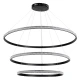 Κρεμαστό φωτιστικό οροφής LED kelvo® DIAMOND 150W 15000lm 180° AC 220-240V IP20 ρυθμιζόμενο λευκό CCT με χειριστήριο από 2700K έως 6000K ντιμμαριζόμενο μαύρο ματ 100x100x100cm