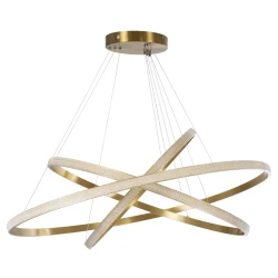 Κρεμαστό φωτιστικό οροφής LED kelvo® DIAMOND 150W 15000lm 180° AC 220-240V IP20 ρυθμιζόμενο λευκό CCT με χειριστήριο από 2700K έως 6000K ντιμμάρισμο χρυσό πλατίνα 100x100x100cm