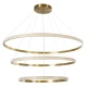 Κρεμαστό φωτιστικό οροφής LED kelvo® DIAMOND 150W 15000lm 180° AC 220-240V IP20 ρυθμιζόμενο λευκό CCT με χειριστήριο από 2700K έως 6000K ντιμμαριζόμενο χρυσό πλατίνα 100x100x100cm