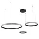 Κρεμαστό φωτιστικό οροφής LED kelvo® DIAMOND 100W 10000lm 180° AC 220-240V IP20 ρυθμιζόμενο λευκό CCT με χειριστήριο από 2700K έως 6000K ντιμαριζόμενο μαύρο ματ 110x110x60cm KLV-101-0243
