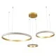 Κρεμαστό φωτιστικό οροφής LED kelvo® DIAMOND 100W 10000lm 180° AC 220-240V IP20 ρυθμιζόμενο λευκό CCT με χειριστήριο από 2700K έως 6000K ντιμμαριζόμενο χρυσό πλατίνα 110x110x60cm