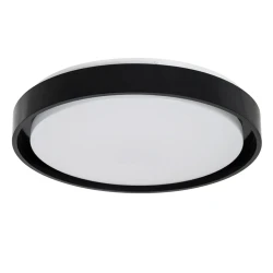 Φωτιστικό οροφής kelvo® BARCHETTA LED 72W 7200lm 120° AC 220-240V IP20 ρυθμιζόμενο λευκό CCT με χειριστήριο από 2700K έως 6000K ντιμμάριζομενο μαύρο ματ 48x48x8.2cm